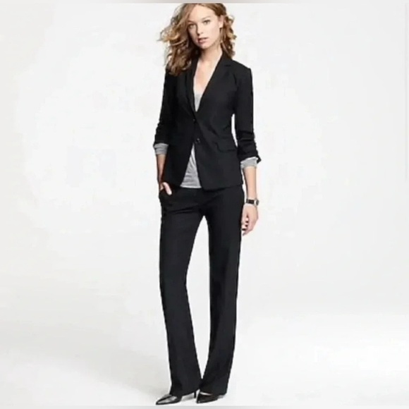 J.Crew 1035 Bi Stretch Wool Black Blazer (Size 6P) - Picture 3 of 14